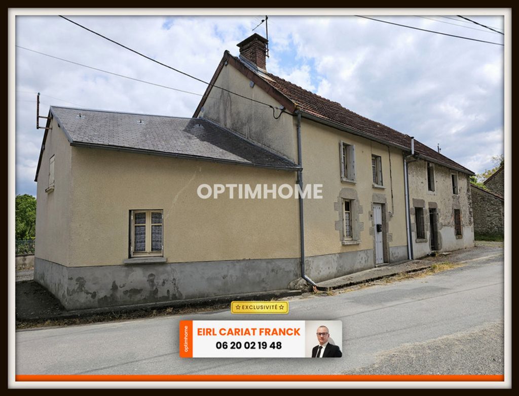 Achat maison à vendre 2 chambres 72 m² - Saint-Pierre-de-Fursac