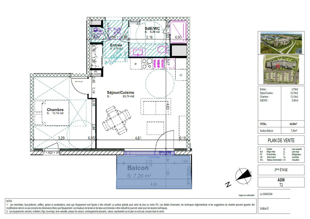 Achat appartement 2 pièce(s) Blainville-sur-Orne