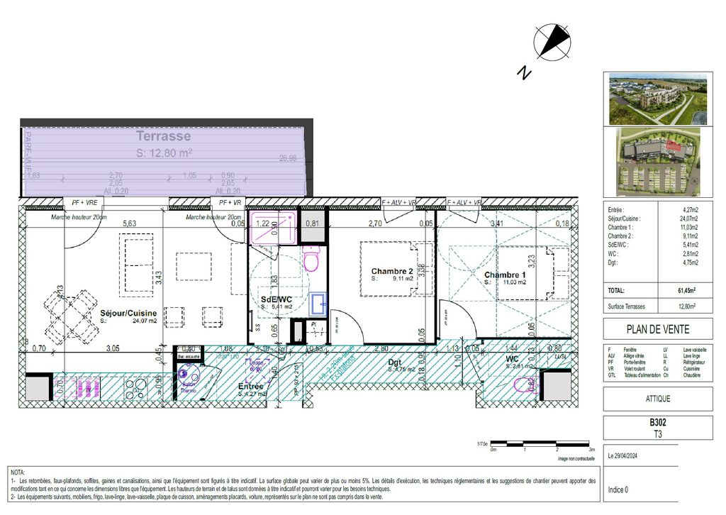 Achat appartement 3 pièce(s) Blainville-sur-Orne