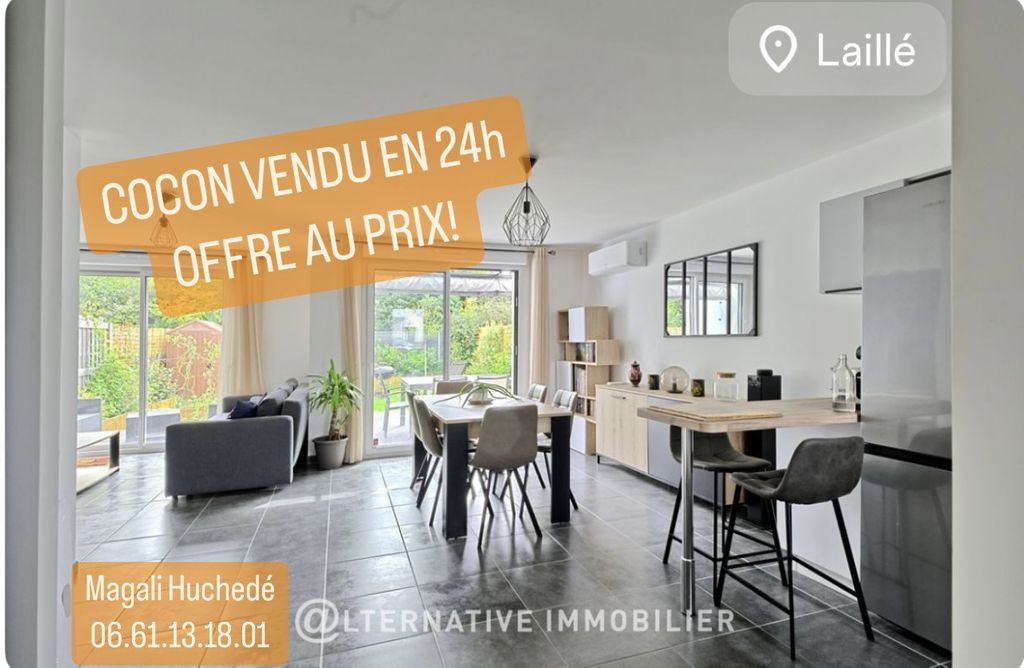 Achat maison à vendre 3 chambres 87 m² - Laillé