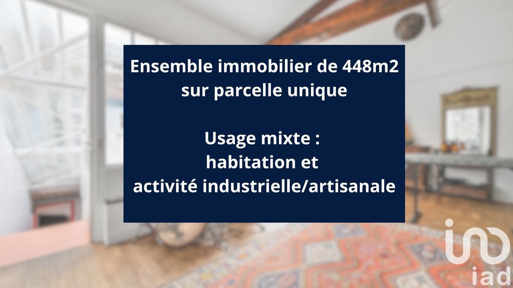 Achat maison à vendre 5 chambres 448 m² - Paris 20ème arrondissement