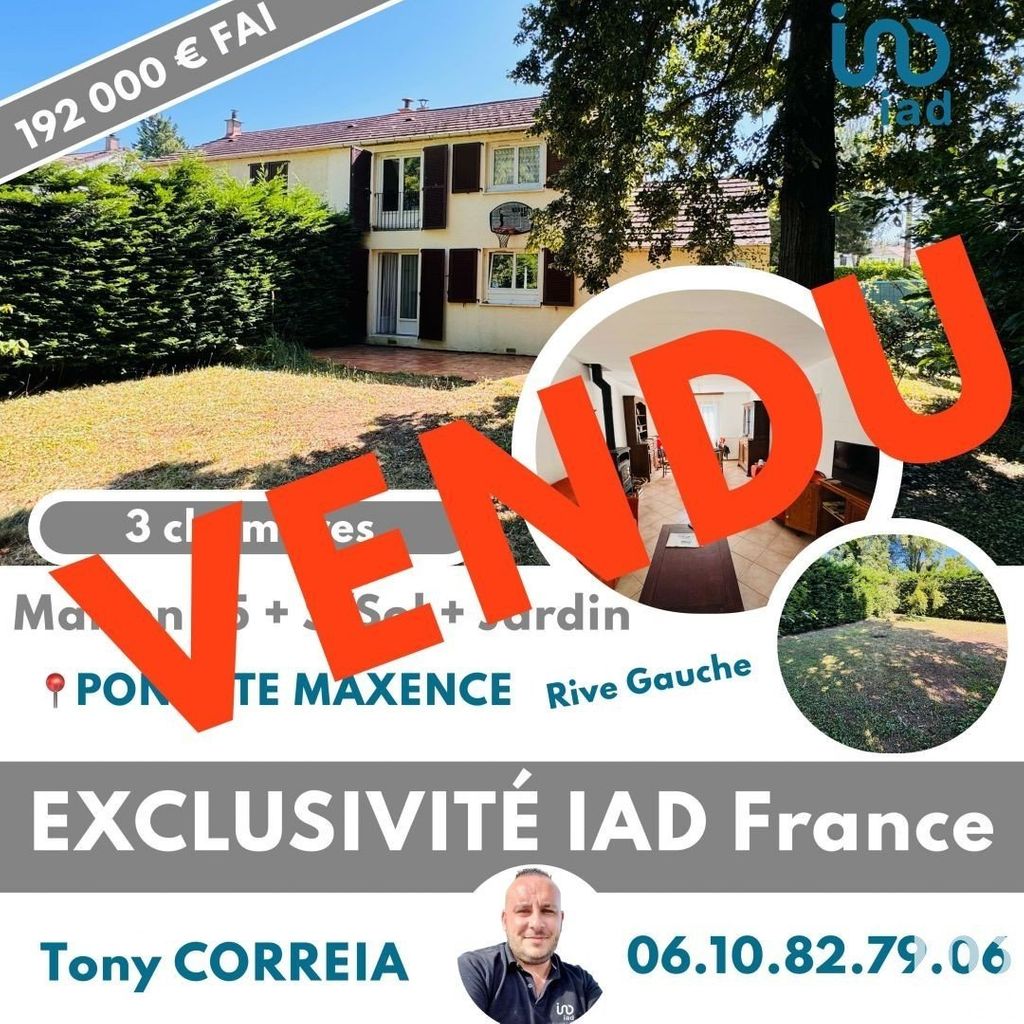 Achat maison à vendre 3 chambres 90 m² - Pont-Sainte-Maxence