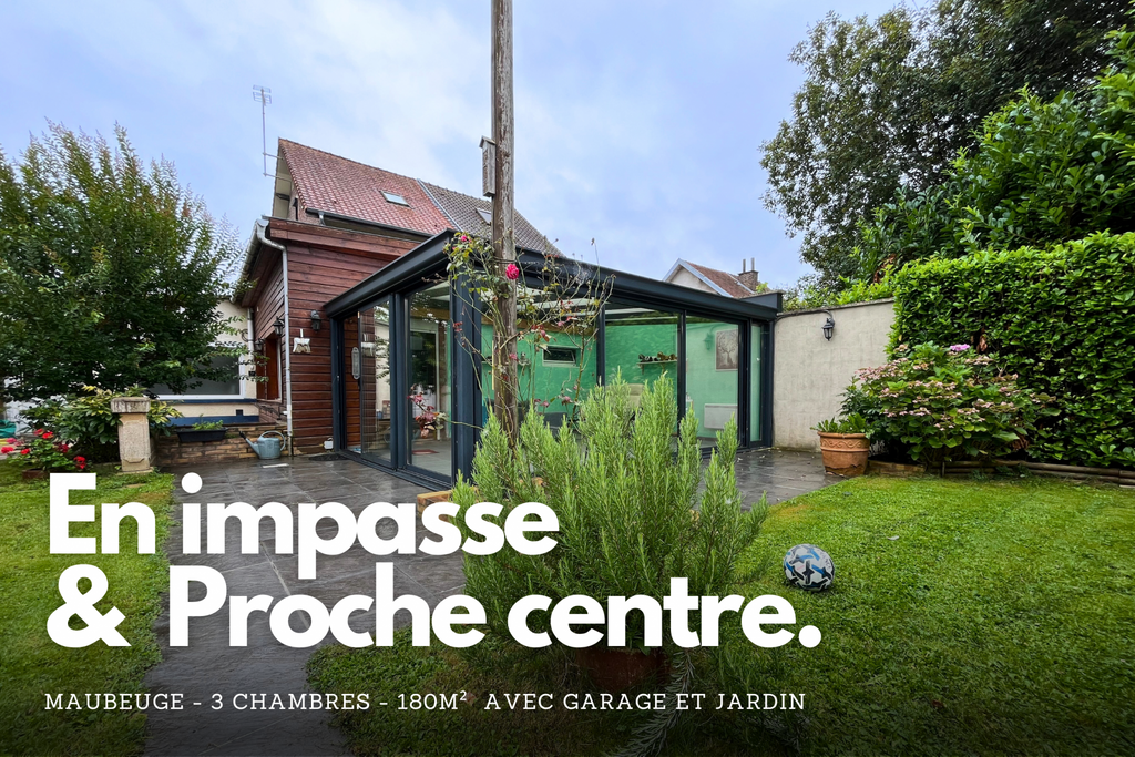 Achat maison à vendre 3 chambres 183 m² - Maubeuge