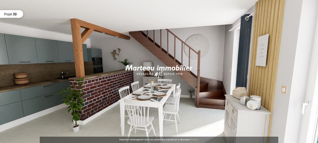 Achat maison à vendre 3 chambres 85 m² - Saint-Georges-de-la-Couée