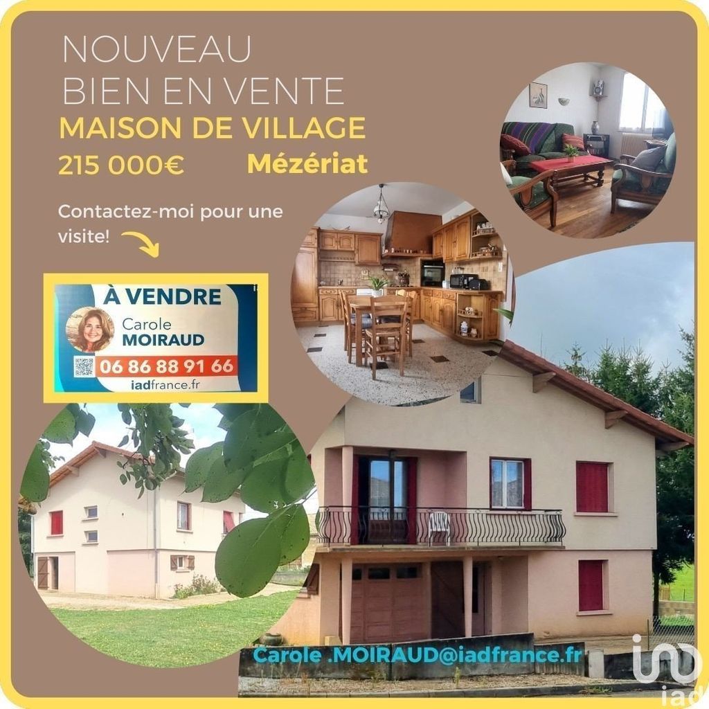 Achat maison à vendre 3 chambres 120 m² - Mézériat