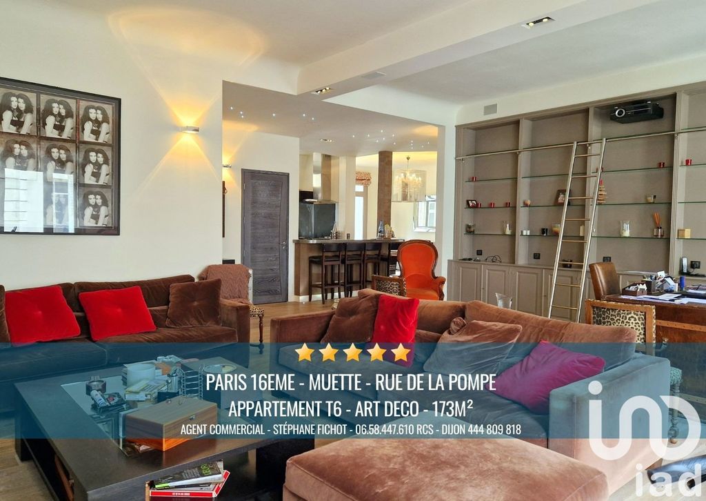 Achat appartement à vendre 6 pièces 173 m² - Paris 16ème arrondissement