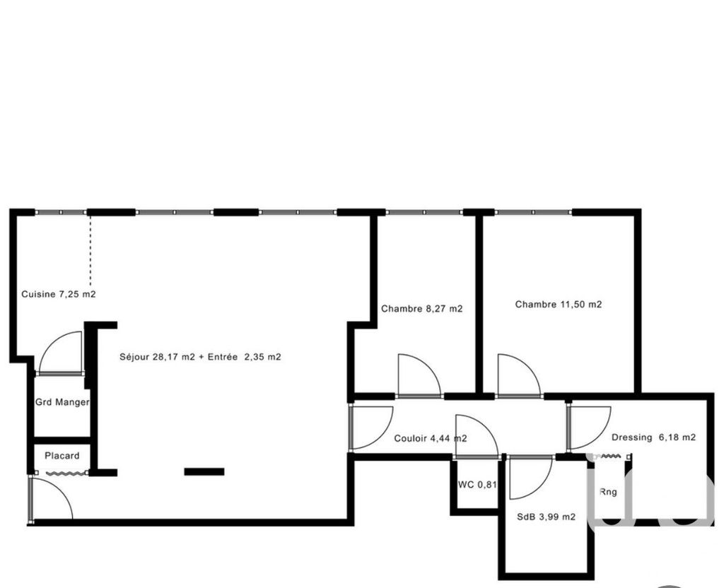 Achat appartement à vendre 3 pièces 73 m² - Paris 15ème arrondissement