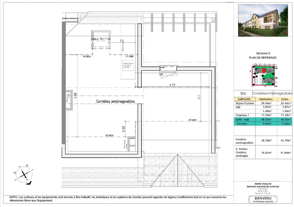 Achat appartement 2 pièce(s) Caen