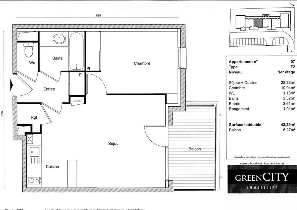 Achat appartement 2 pièce(s) Castanet-Tolosan