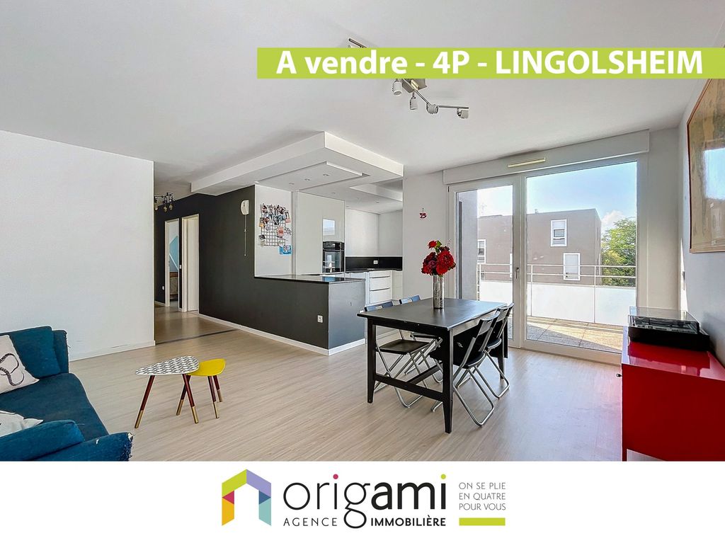 Achat appartement à vendre 4 pièces 83 m² - Lingolsheim