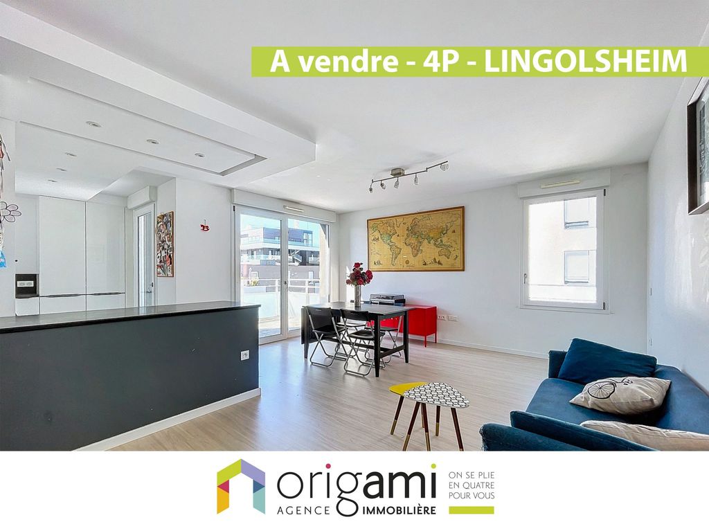 Achat appartement à vendre 4 pièces 83 m² - Lingolsheim