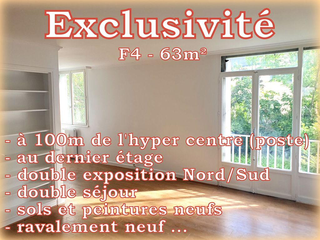 Achat appartement à vendre 4 pièces 63 m² - Le Raincy