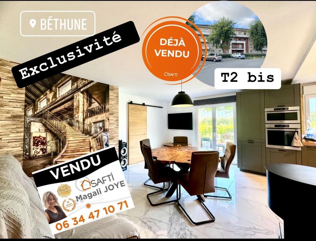 Achat appartement à vendre 3 pièces 55 m² - Béthune