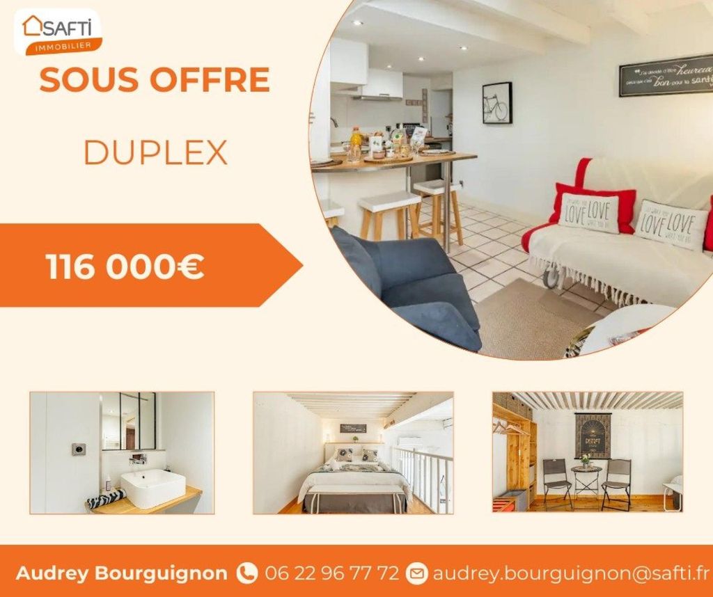 Achat duplex à vendre 2 pièces 45 m² - Orange