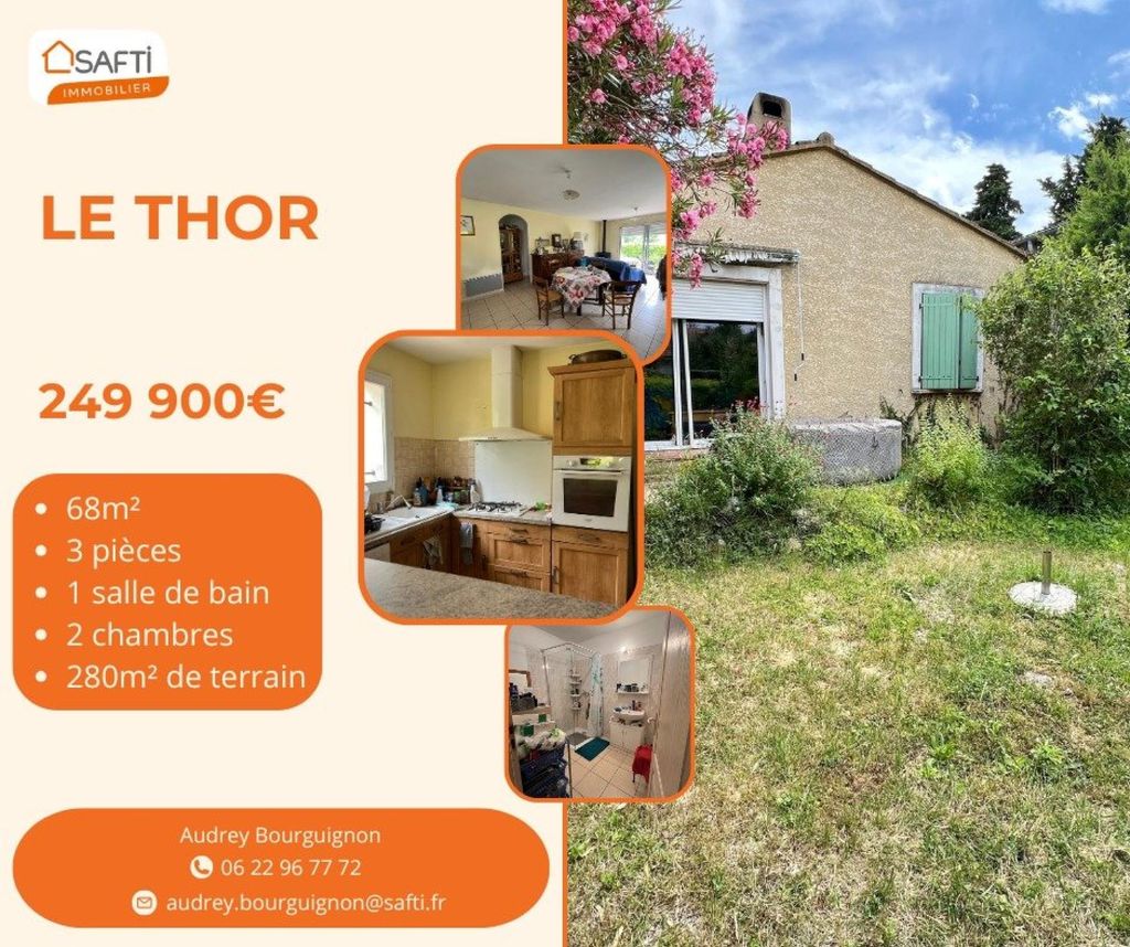 Achat maison à vendre 2 chambres 68 m² - Le Thor