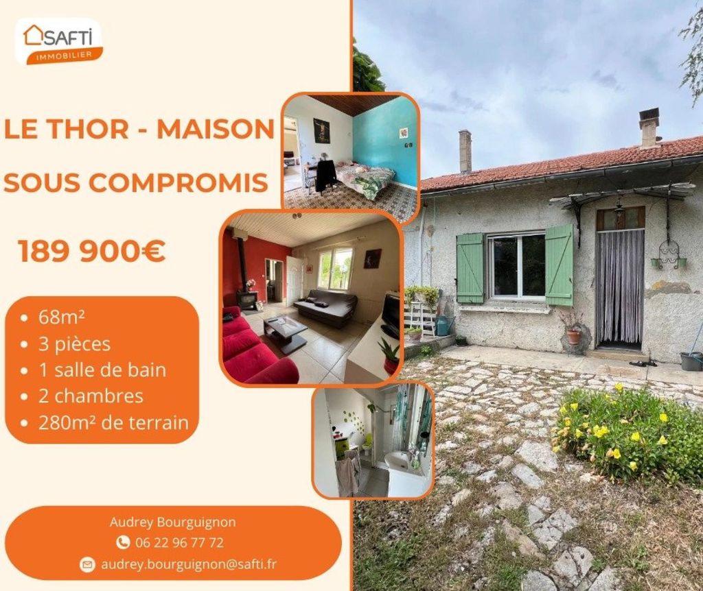 Achat maison à vendre 2 chambres 68 m² - Le Thor