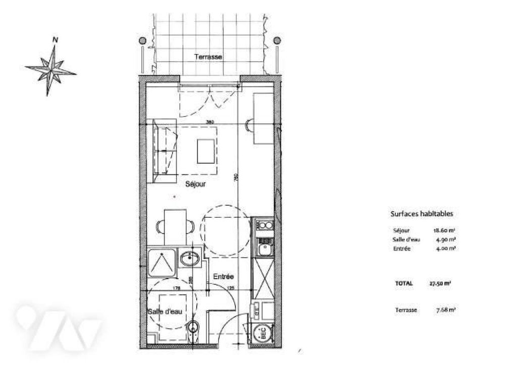 Achat appartement 1 pièce(s) La Haie-Fouassière