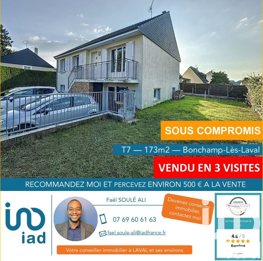 Achat maison à vendre 5 chambres 173 m² - Bonchamp-lès-Laval