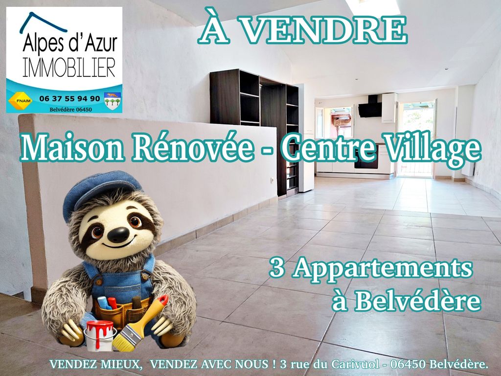 Achat maison à vendre 2 chambres 100 m² - Belvédère