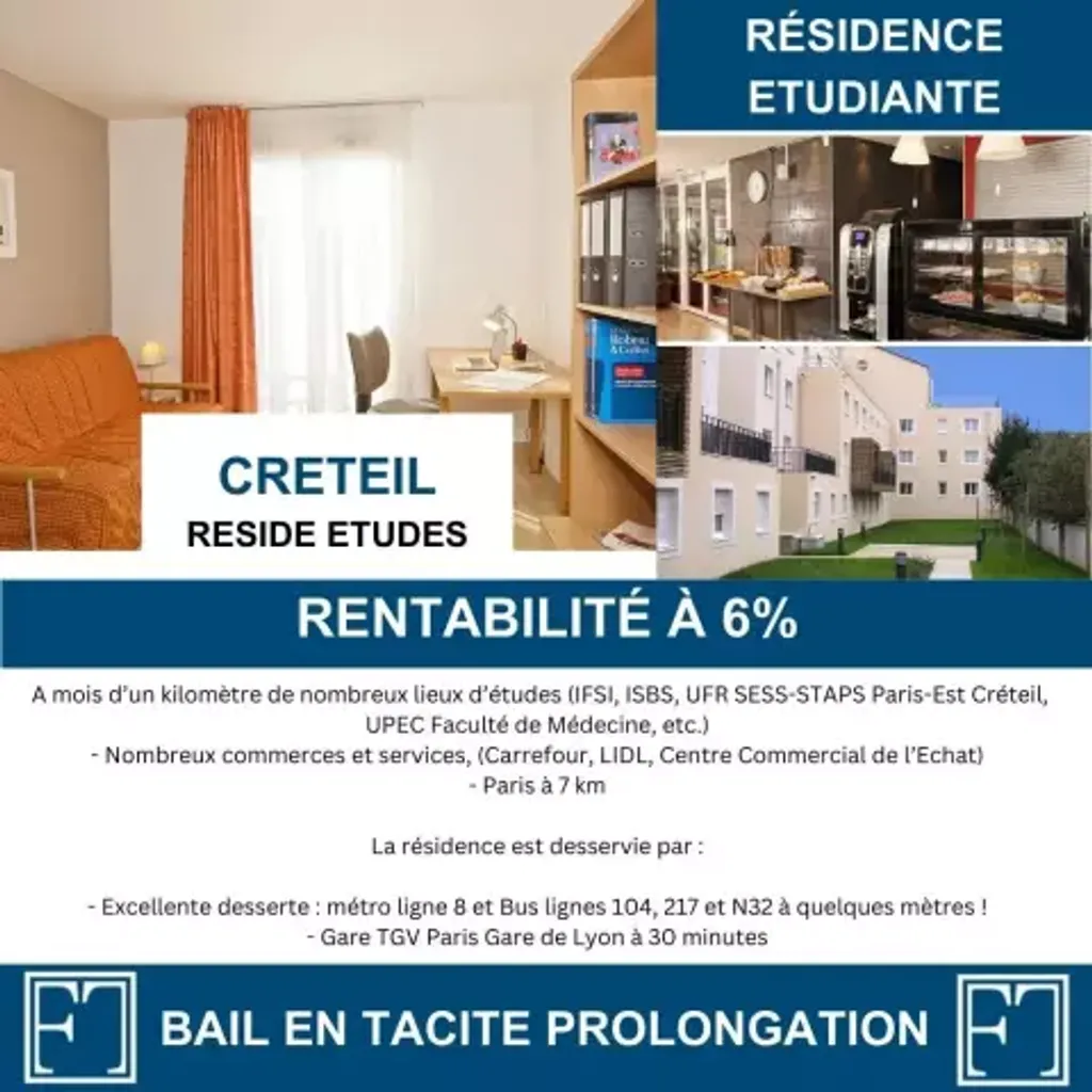 Achat studio à vendre 20 m² - Créteil