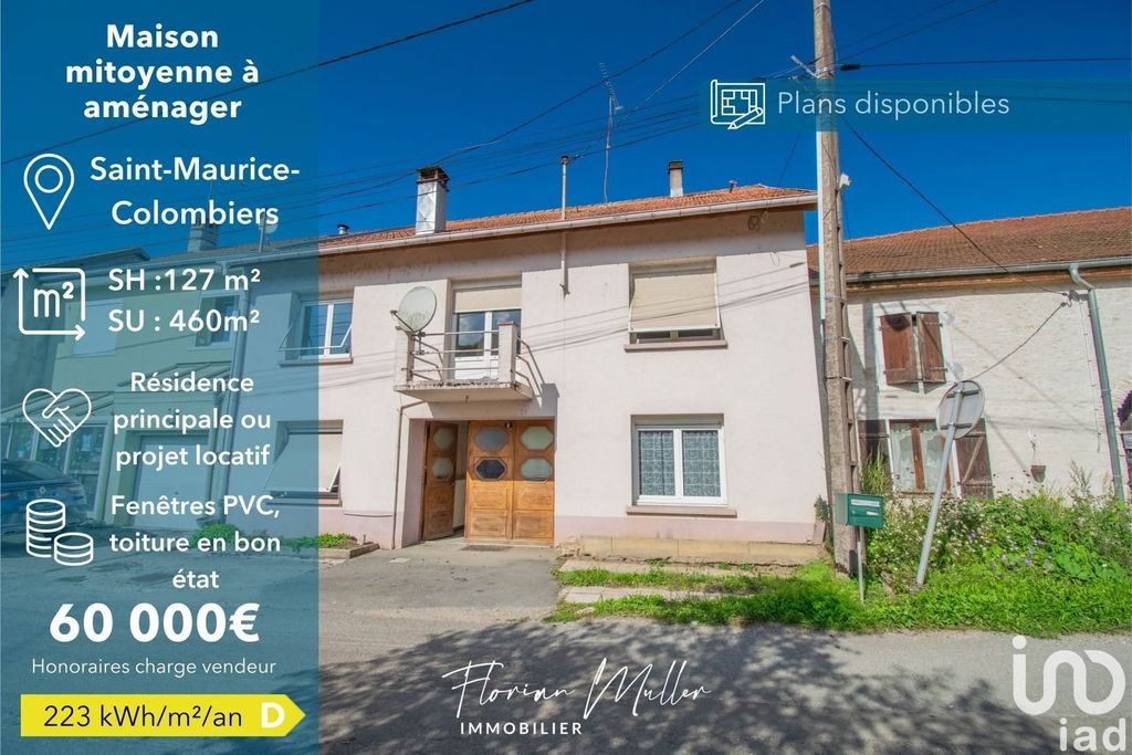 Achat maison à vendre 3 chambres 127 m² - Saint-Maurice-Colombier