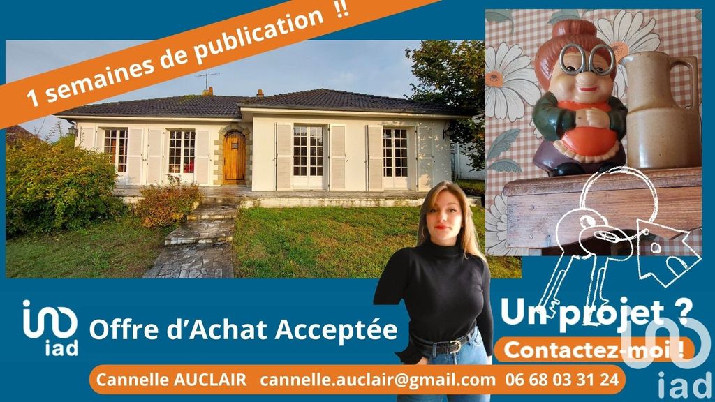 Achat maison à vendre 3 chambres 88 m² - Buzançais