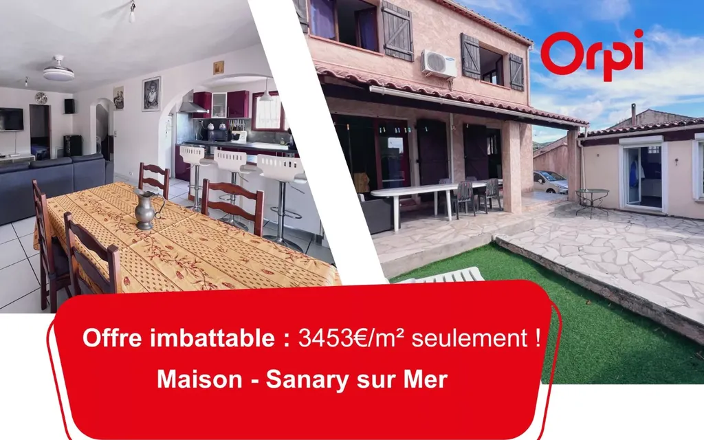 Achat maison à vendre 5 chambres 152 m² - Sanary-sur-Mer