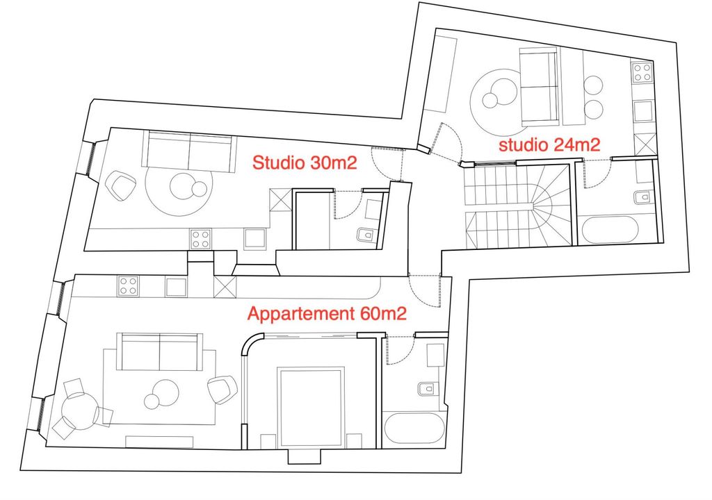 Achat studio à vendre 30 m² - Bagnols-en-Forêt