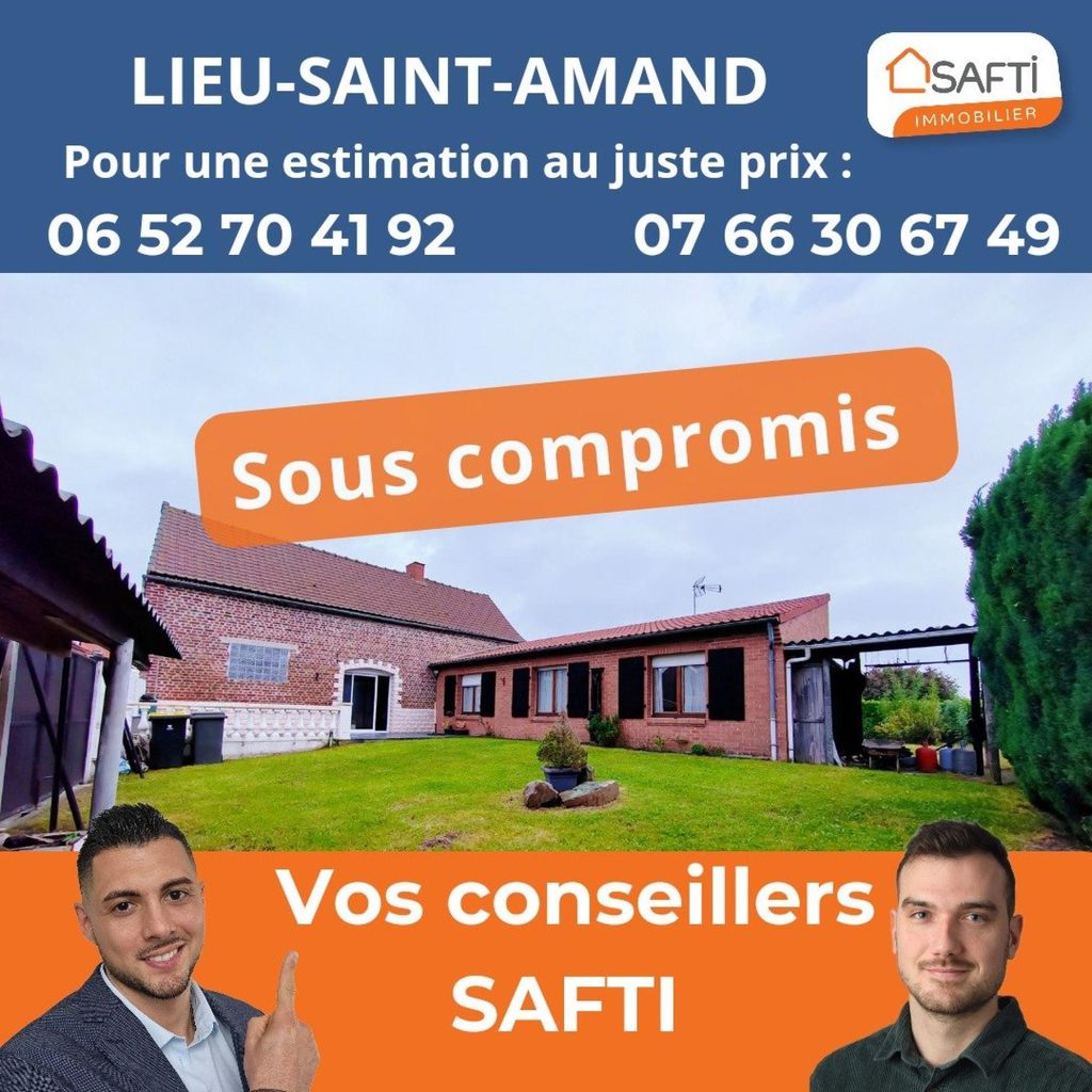 Achat maison à vendre 5 chambres 170 m² - Lieu-Saint-Amand