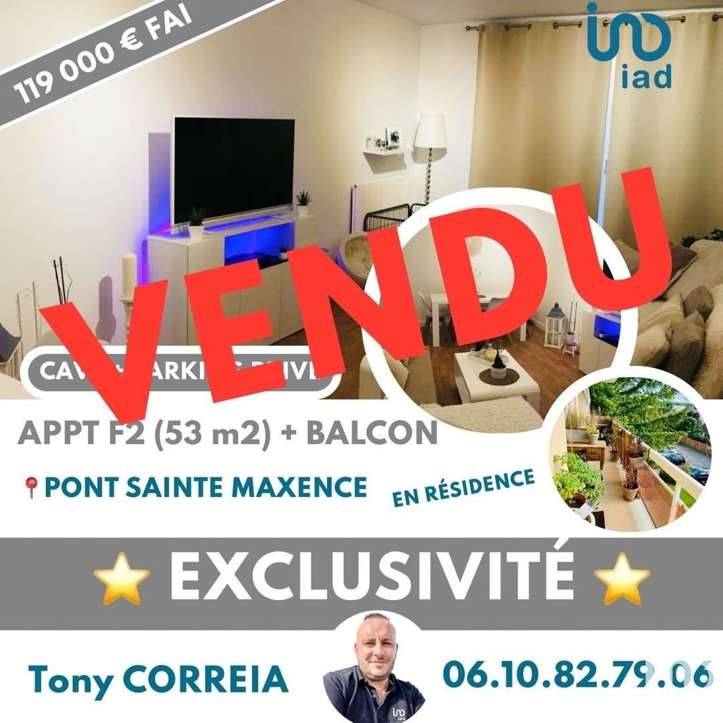 Achat appartement à vendre 2 pièces 60 m² - Pont-Sainte-Maxence