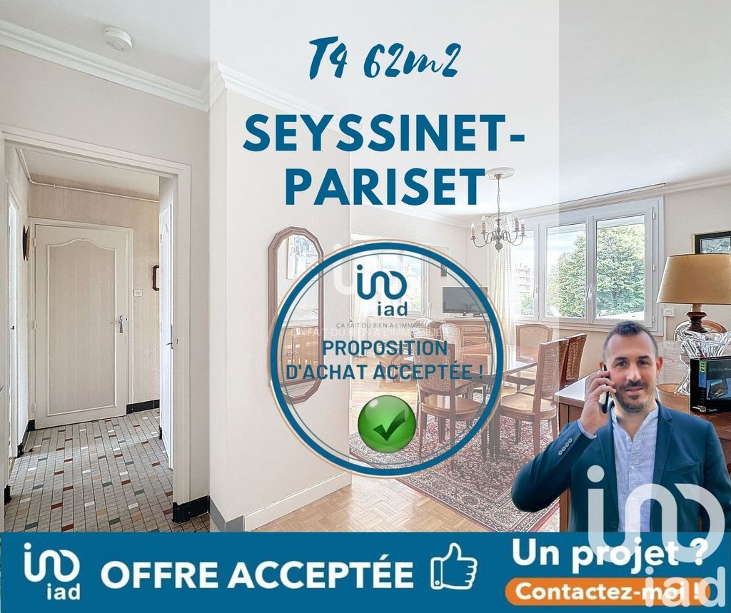 Achat appartement à vendre 4 pièces 62 m² - Seyssinet-Pariset