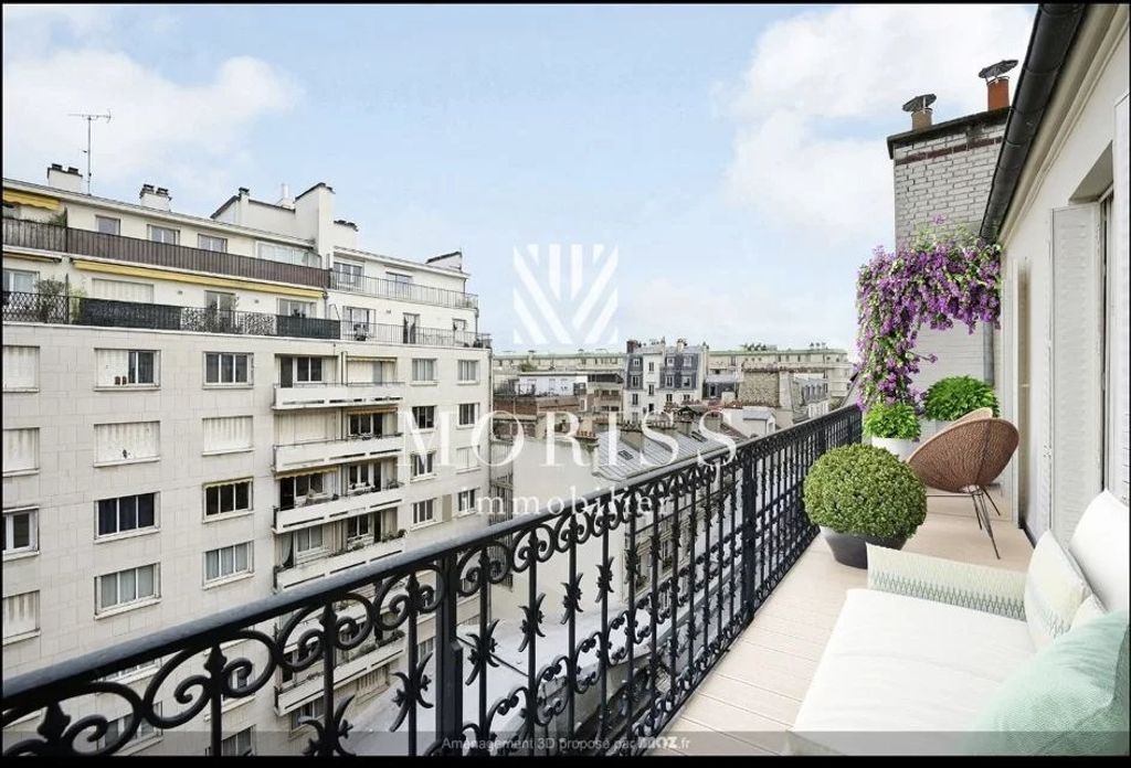 Achat appartement à vendre 3 pièces 72 m² - Paris 16ème arrondissement