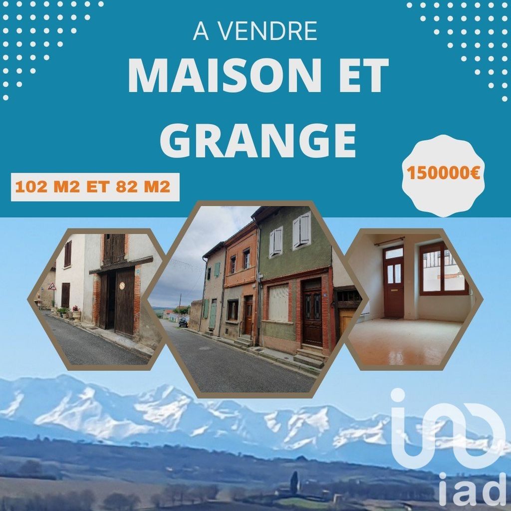 Achat maison à vendre 3 chambres 102 m² - Saint-Ybars