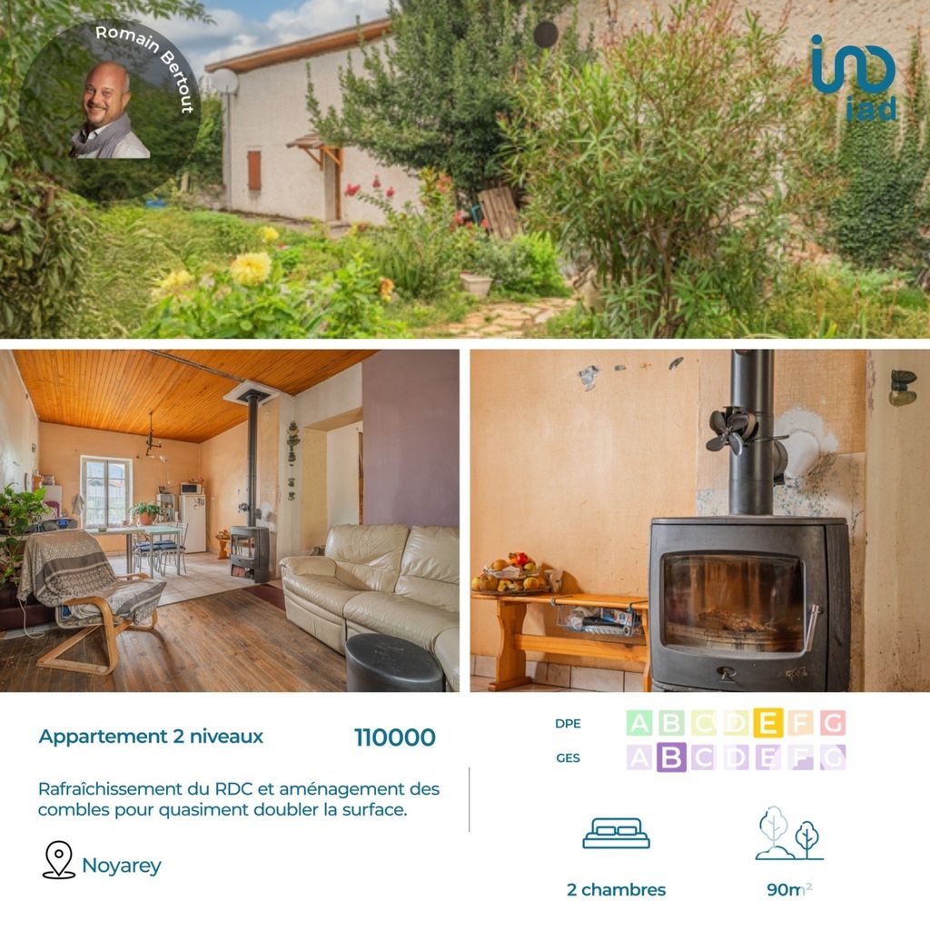 Achat appartement à vendre 3 pièces 94 m² - Noyarey