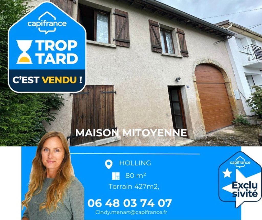 Achat maison à vendre 1 chambre 80 m² - Holling