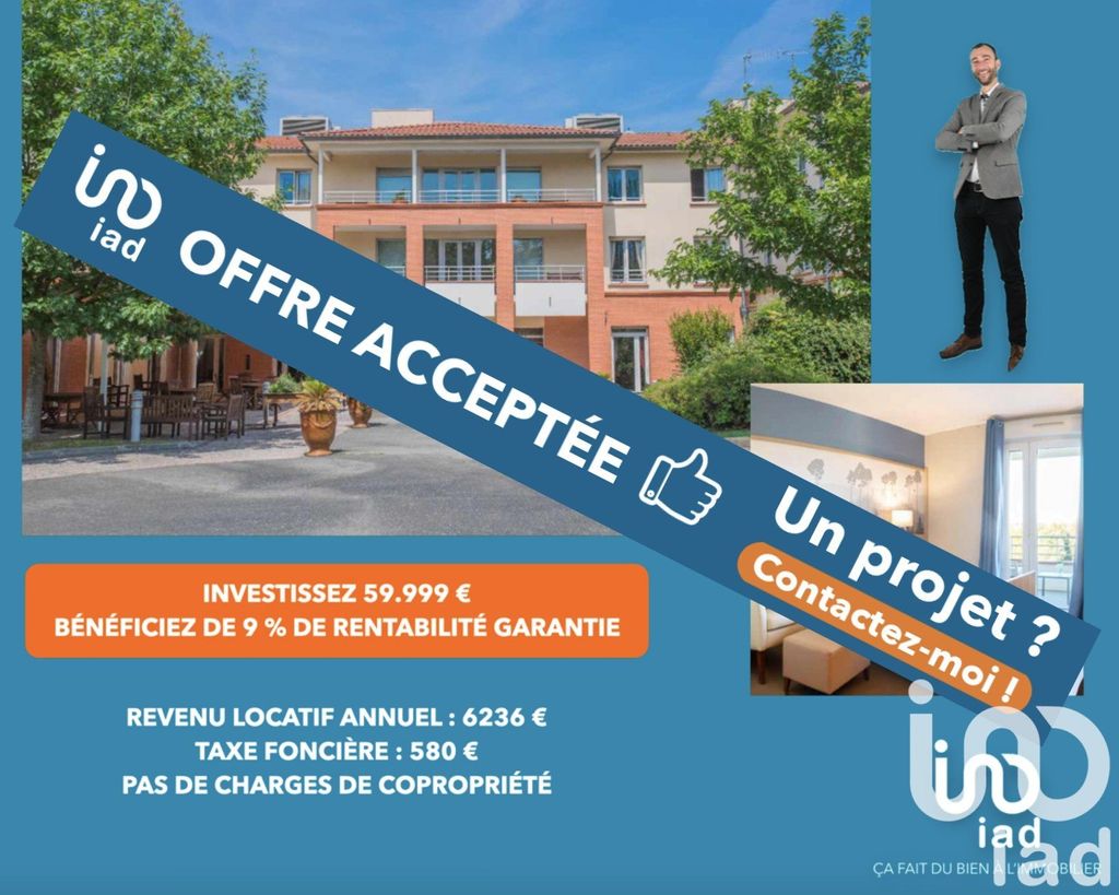 Achat studio à vendre 24 m² - Toulouse