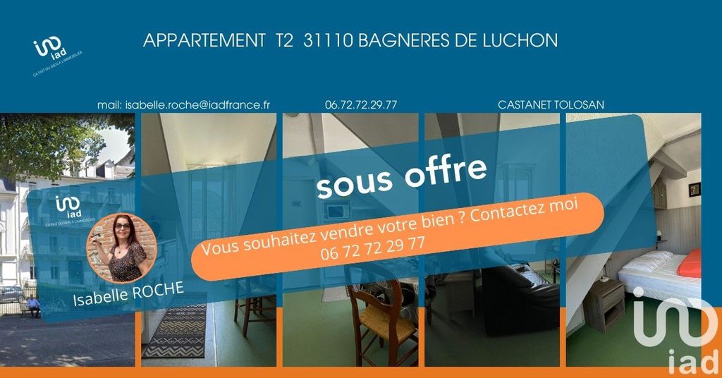 Achat appartement à vendre 2 pièces 20 m² - Bagnères-de-Luchon