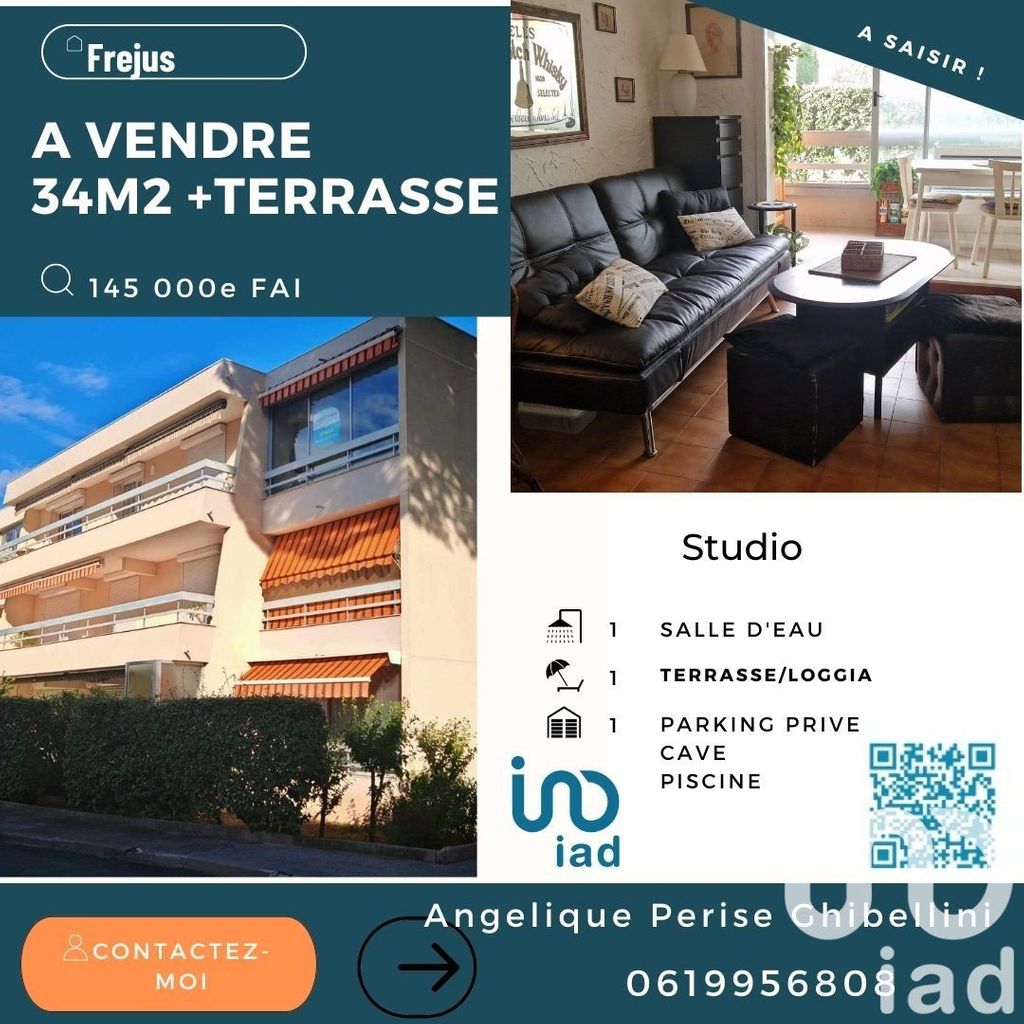 Achat studio à vendre 39 m² - Fréjus