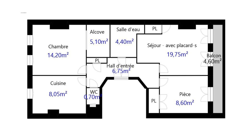 Achat appartement 3 pièce(s) Marseille 1er arrondissement