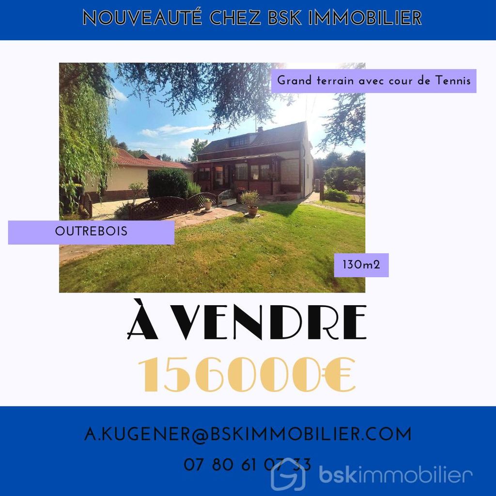 Achat maison à vendre 3 chambres 130 m² - Outrebois