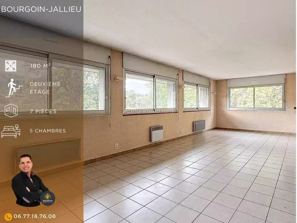 Achat appartement à vendre 7 pièces 180 m² - Bourgoin-Jallieu