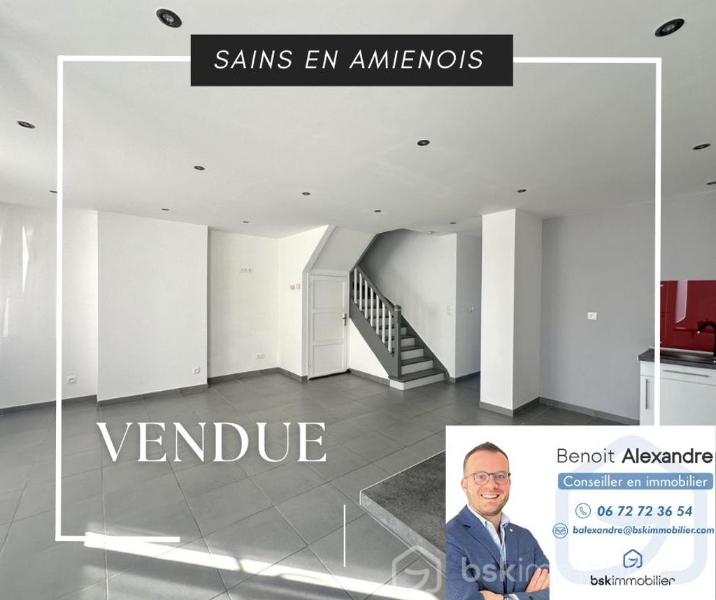 Achat maison à vendre 3 chambres 80 m² - Sains-en-Amiénois