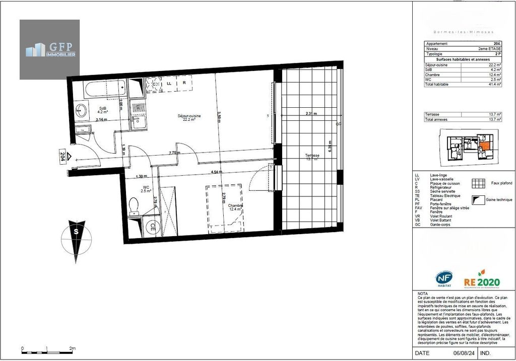 Achat appartement à vendre 2 pièces 41 m² - Bormes-les-Mimosas