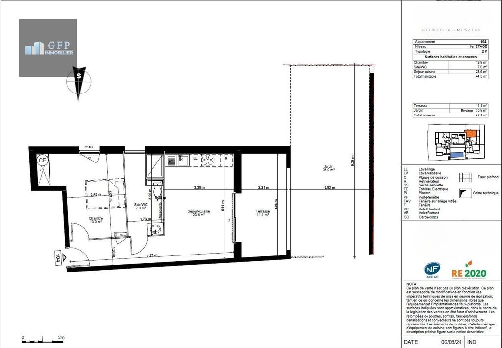 Achat appartement à vendre 2 pièces 44 m² - Bormes-les-Mimosas