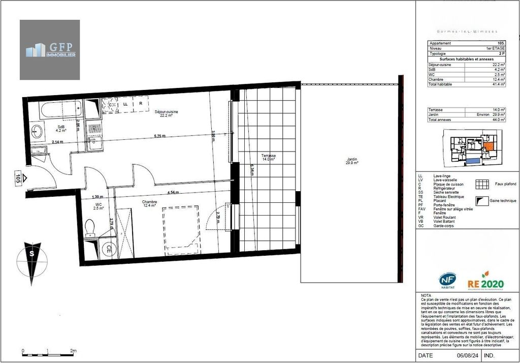 Achat appartement à vendre 2 pièces 41 m² - Bormes-les-Mimosas