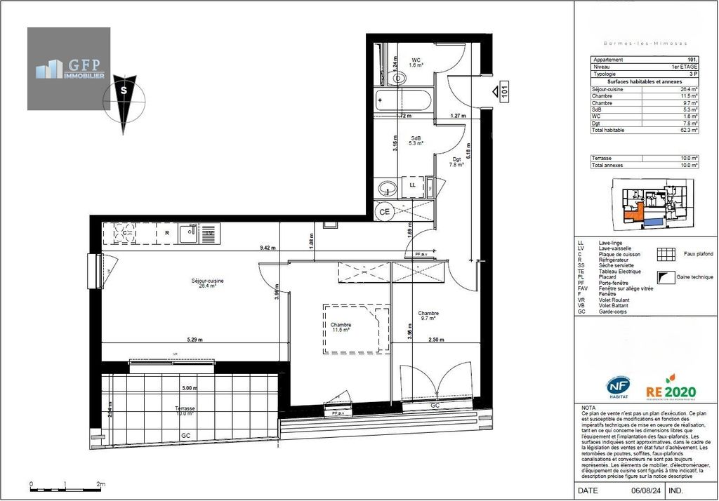 Achat appartement à vendre 3 pièces 62 m² - Bormes-les-Mimosas