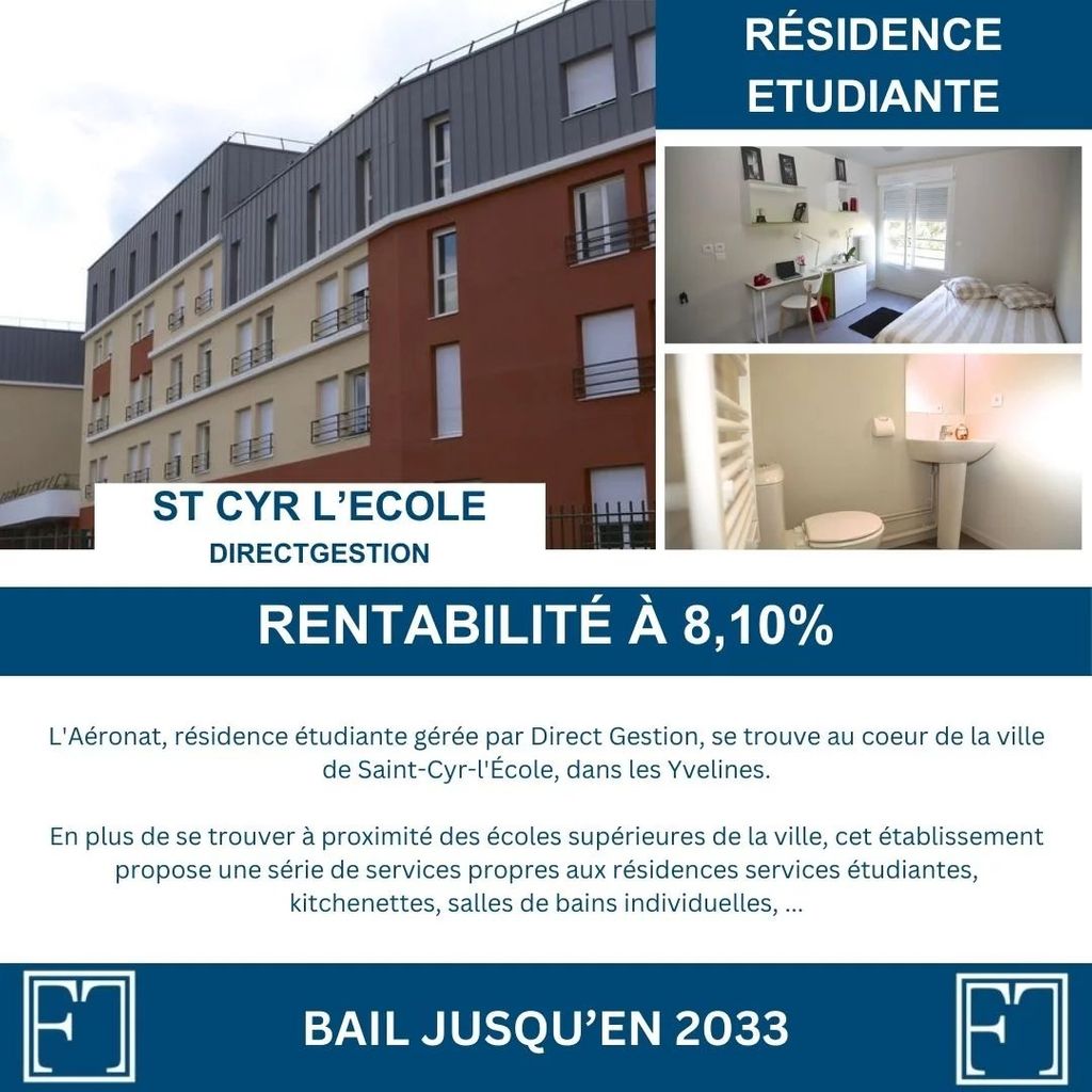 Achat studio à vendre 20 m² - Saint-Cyr-l'École