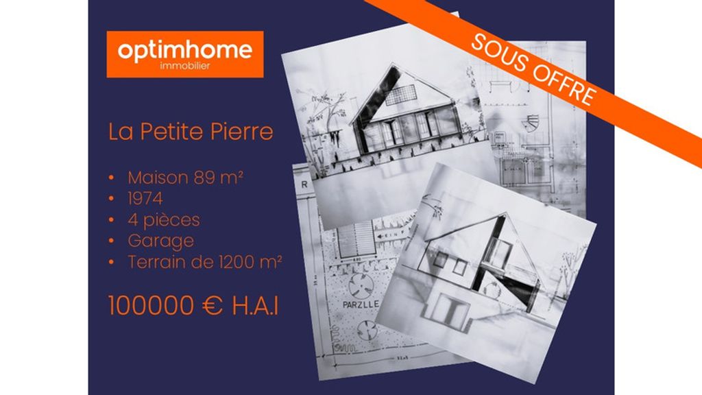 Achat maison à vendre 2 chambres 90 m² - La Petite-Pierre