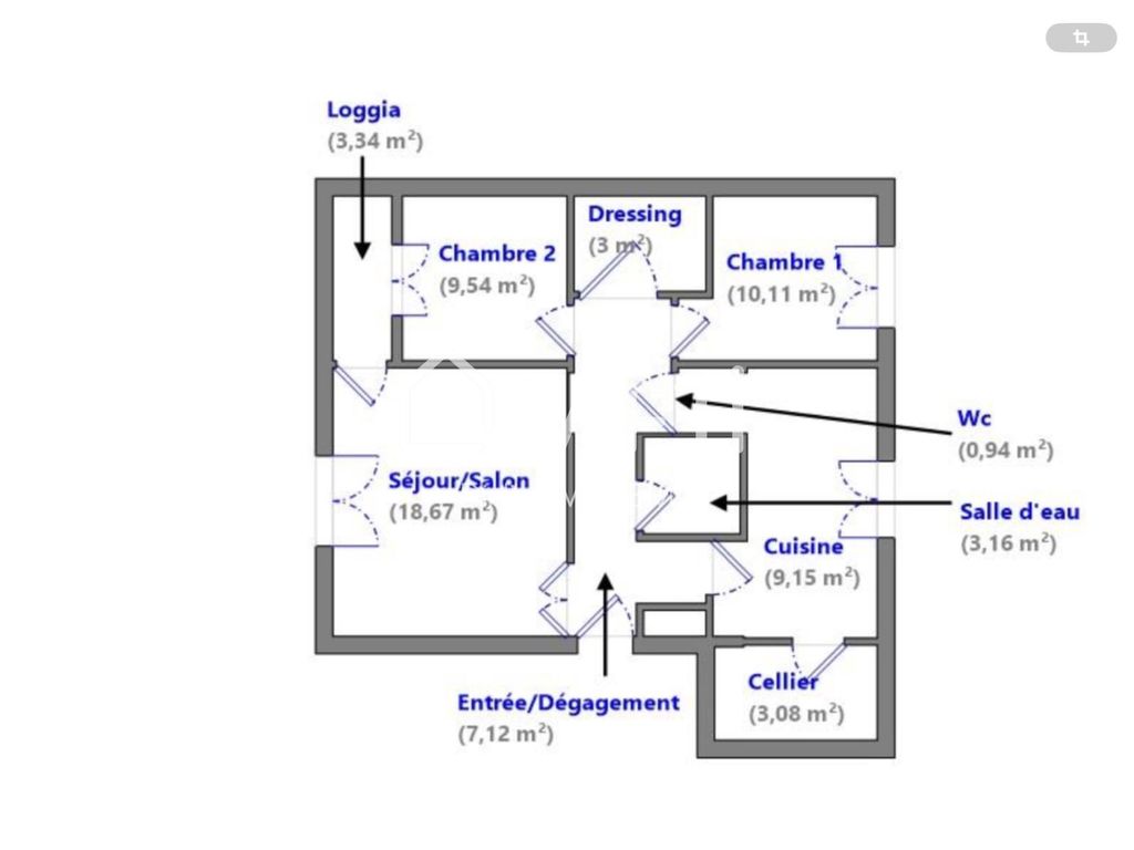 Achat appartement à vendre 3 pièces 70 m² - Balaruc-les-Bains