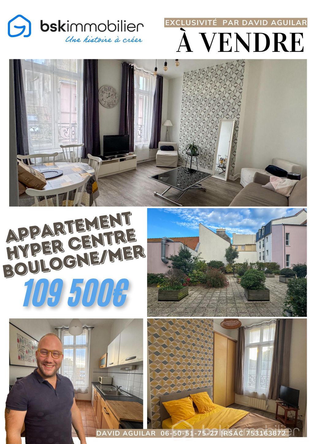 Achat appartement à vendre 3 pièces 50 m² - Boulogne-sur-Mer